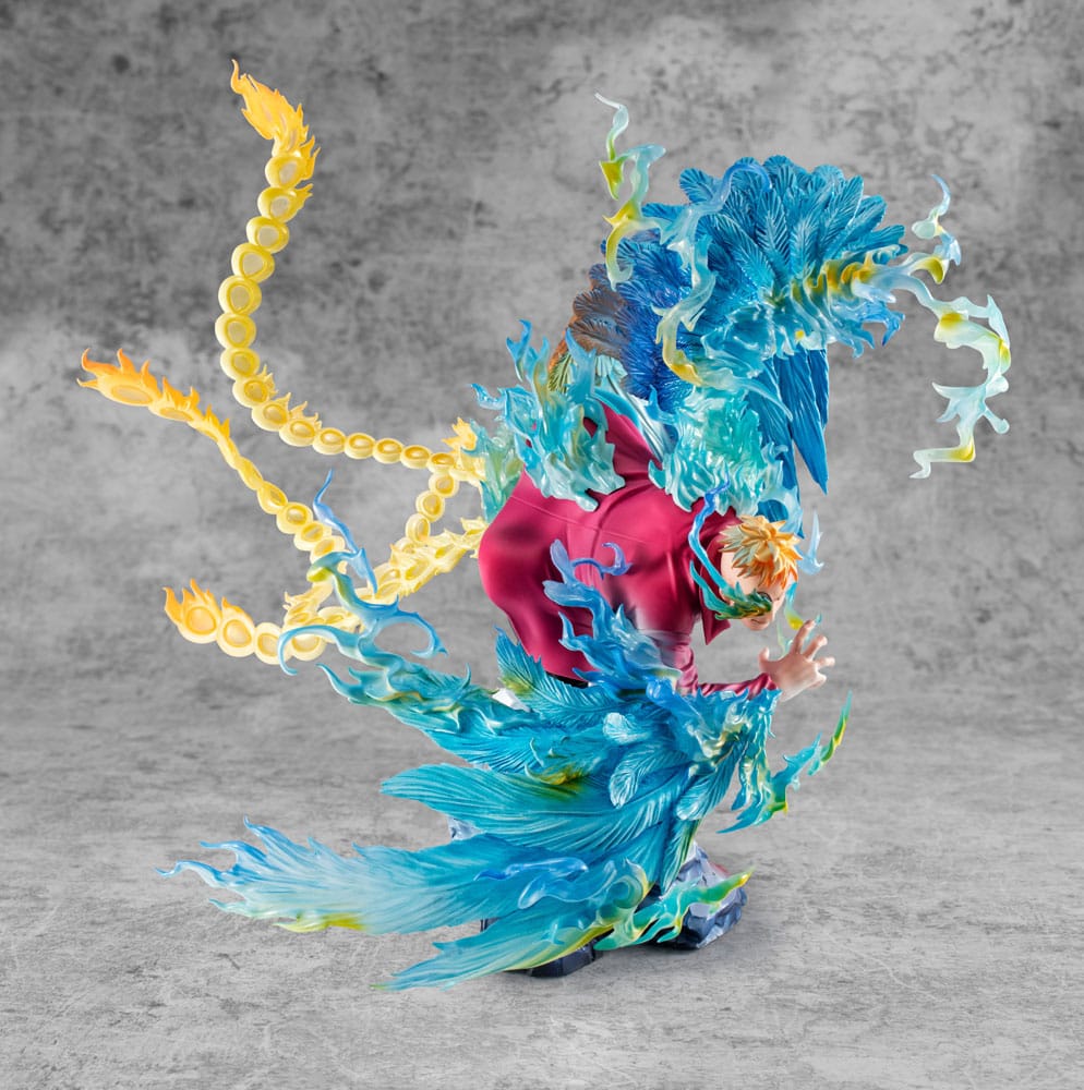 One Piece P.O.P MAS Maximum PVC Statue Marco the Phoenix Leader of 1st group of Whitebeard Pirates 32 cm Prizefiguren Yokina