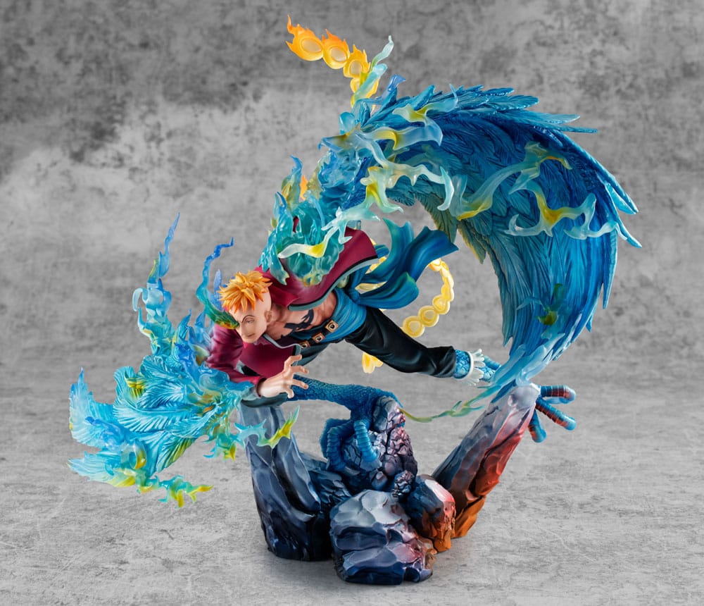 One Piece P.O.P MAS Maximum PVC Statue Marco the Phoenix Leader of 1st group of Whitebeard Pirates 32 cm Prizefiguren Yokina
