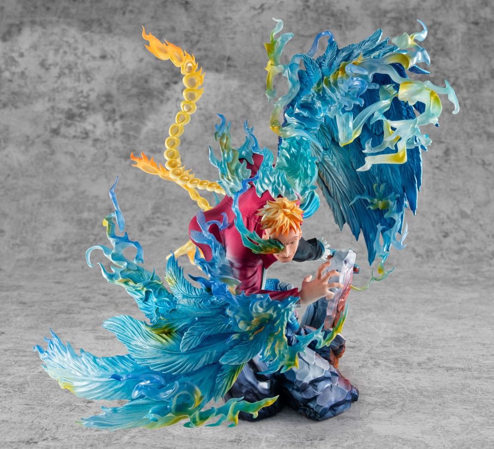 One Piece P.O.P MAS Maximum PVC Statue Marco the Phoenix Leader of 1st group of Whitebeard Pirates 32 cm Prizefiguren Yokina