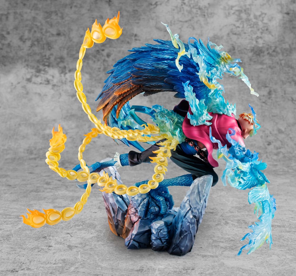 One Piece P.O.P MAS Maximum PVC Statue Marco the Phoenix Leader of 1st group of Whitebeard Pirates 32 cm Prizefiguren Yokina