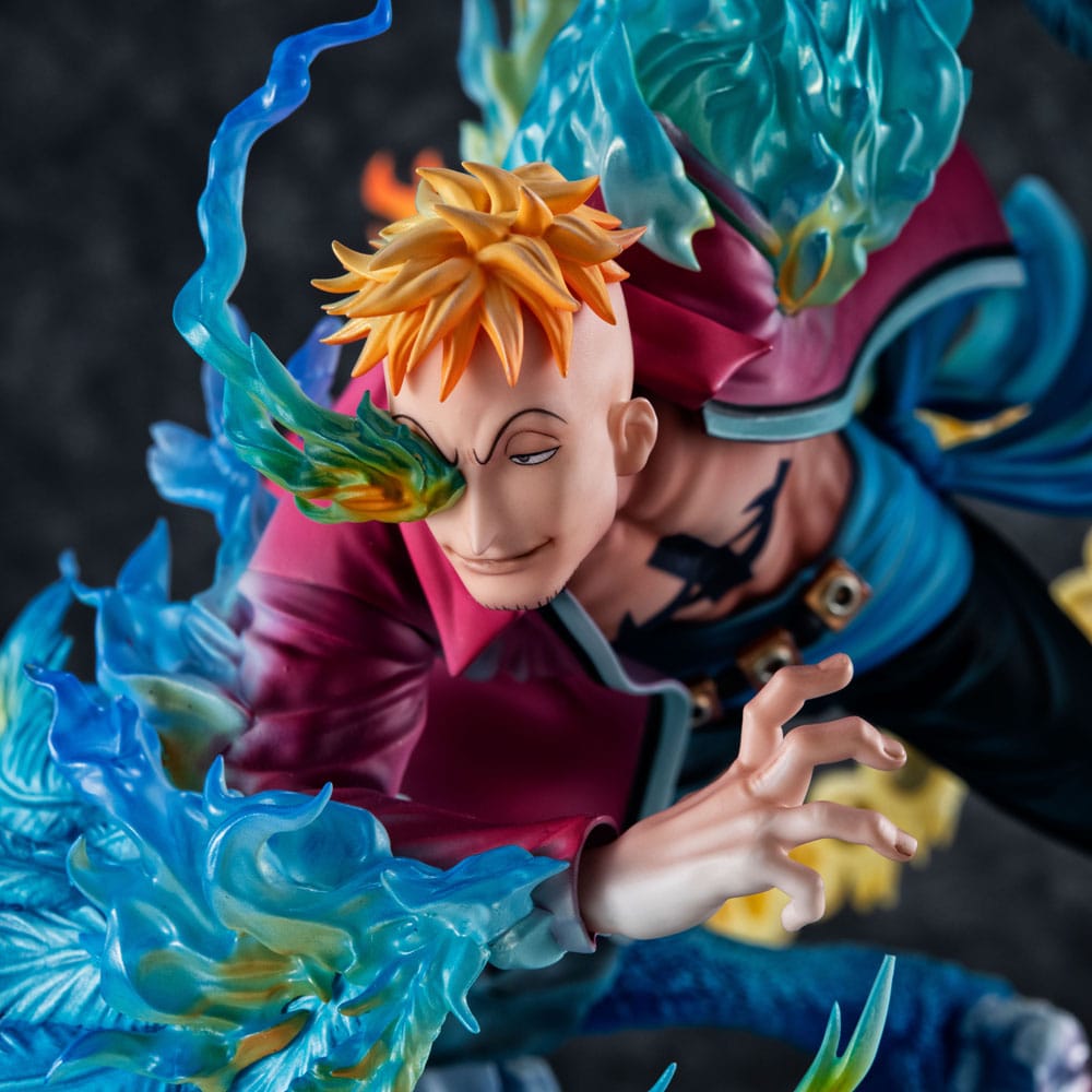 One Piece P.O.P MAS Maximum PVC Statue Marco the Phoenix Leader of 1st group of Whitebeard Pirates 32 cm Prizefiguren Yokina