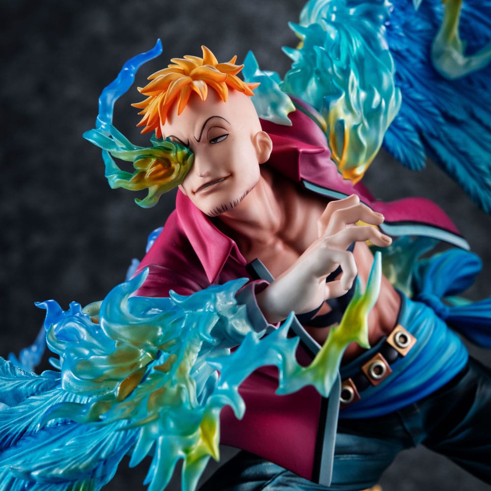 One Piece P.O.P MAS Maximum PVC Statue Marco the Phoenix Leader of 1st group of Whitebeard Pirates 32 cm Prizefiguren Yokina