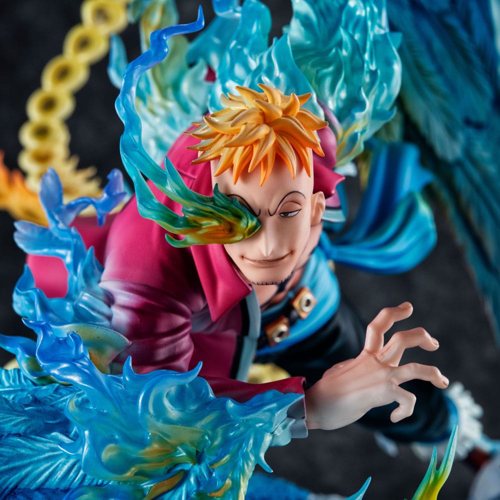 One Piece P.O.P MAS Maximum PVC Statue Marco the Phoenix Leader of 1st group of Whitebeard Pirates 32 cm Prizefiguren Yokina