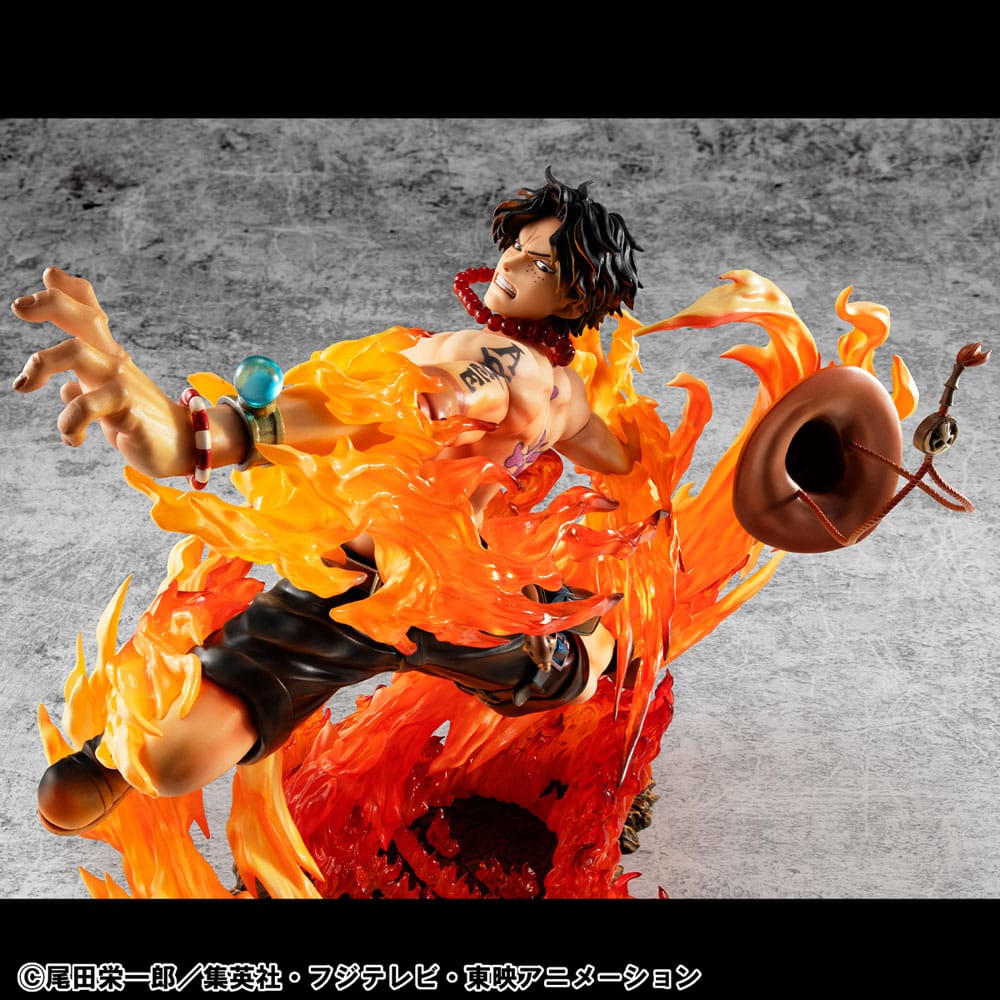One Piece P.O.P PVC Statue NEO-Maximum Portgas D. Ace 15th Anniversary Super Limited Reprint Ver. 23 cm Prizefiguren Yokina