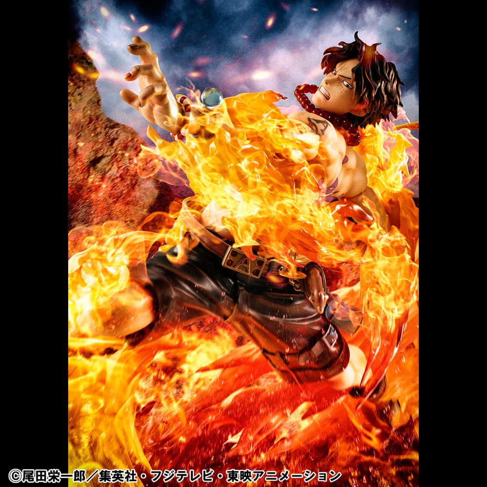 One Piece P.O.P PVC Statue NEO-Maximum Portgas D. Ace 15th Anniversary Super Limited Reprint Ver. 23 cm Prizefiguren Yokina