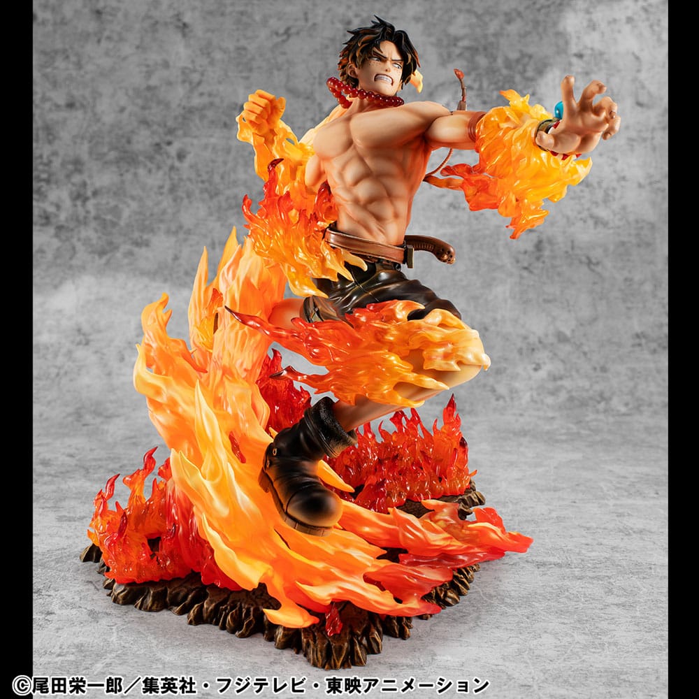 One Piece P.O.P PVC Statue NEO-Maximum Portgas D. Ace 15th Anniversary Super Limited Reprint Ver. 23 cm Prizefiguren Yokina