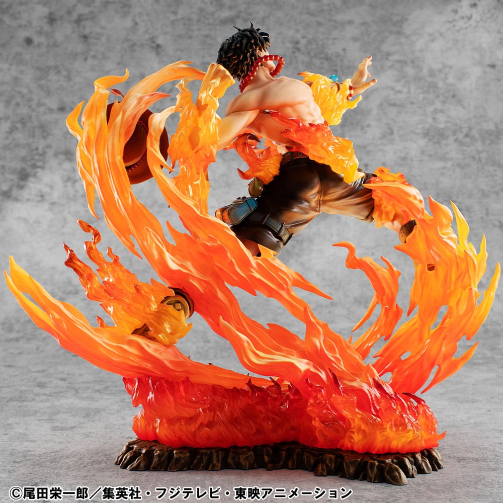 One Piece P.O.P PVC Statue NEO-Maximum Portgas D. Ace 15th Anniversary Super Limited Reprint Ver. 23 cm Prizefiguren Yokina
