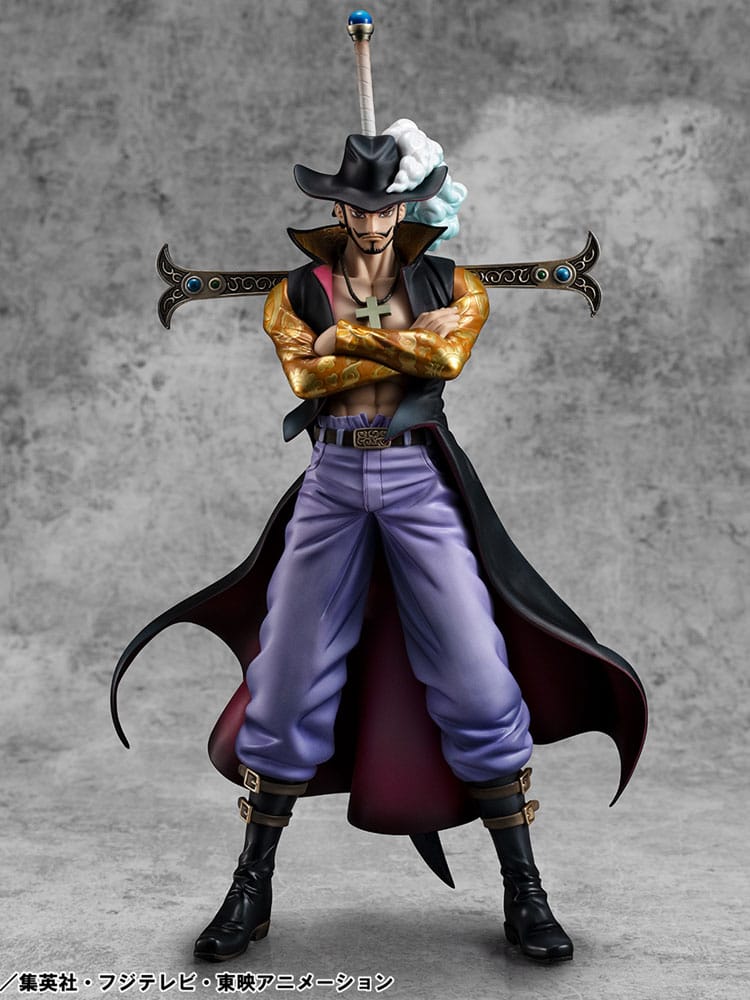 One Piece P.O.P SA-MAXIMUM PVC Statue Hawk Eye Dracule Mihawk Ver. R 29 cm Prizefiguren Yokina