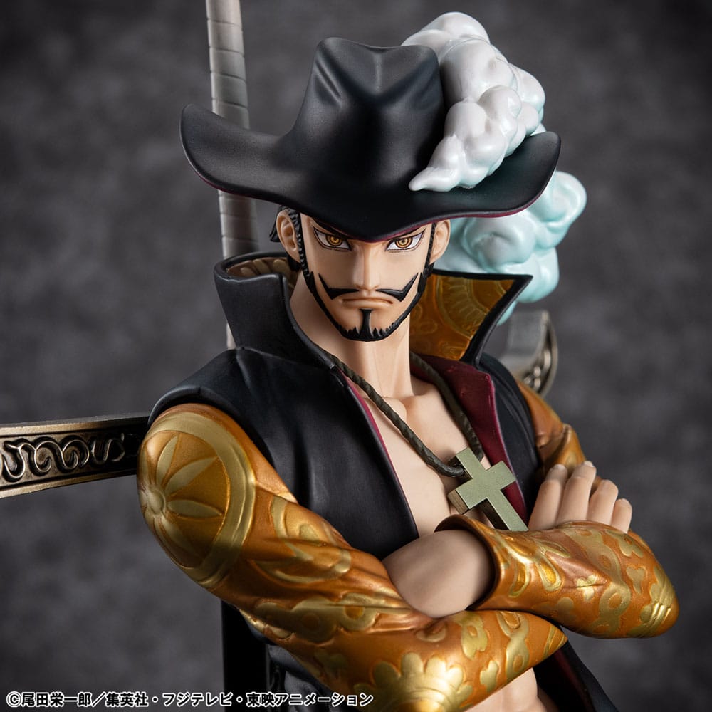One Piece P.O.P SA-MAXIMUM PVC Statue Hawk Eye Dracule Mihawk Ver. R 29 cm Prizefiguren Yokina