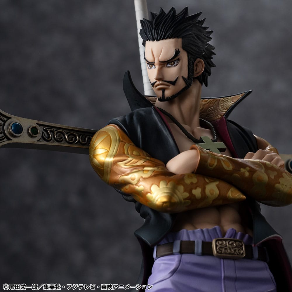 One Piece P.O.P SA-MAXIMUM PVC Statue Hawk Eye Dracule Mihawk Ver. R 29 cm Prizefiguren Yokina