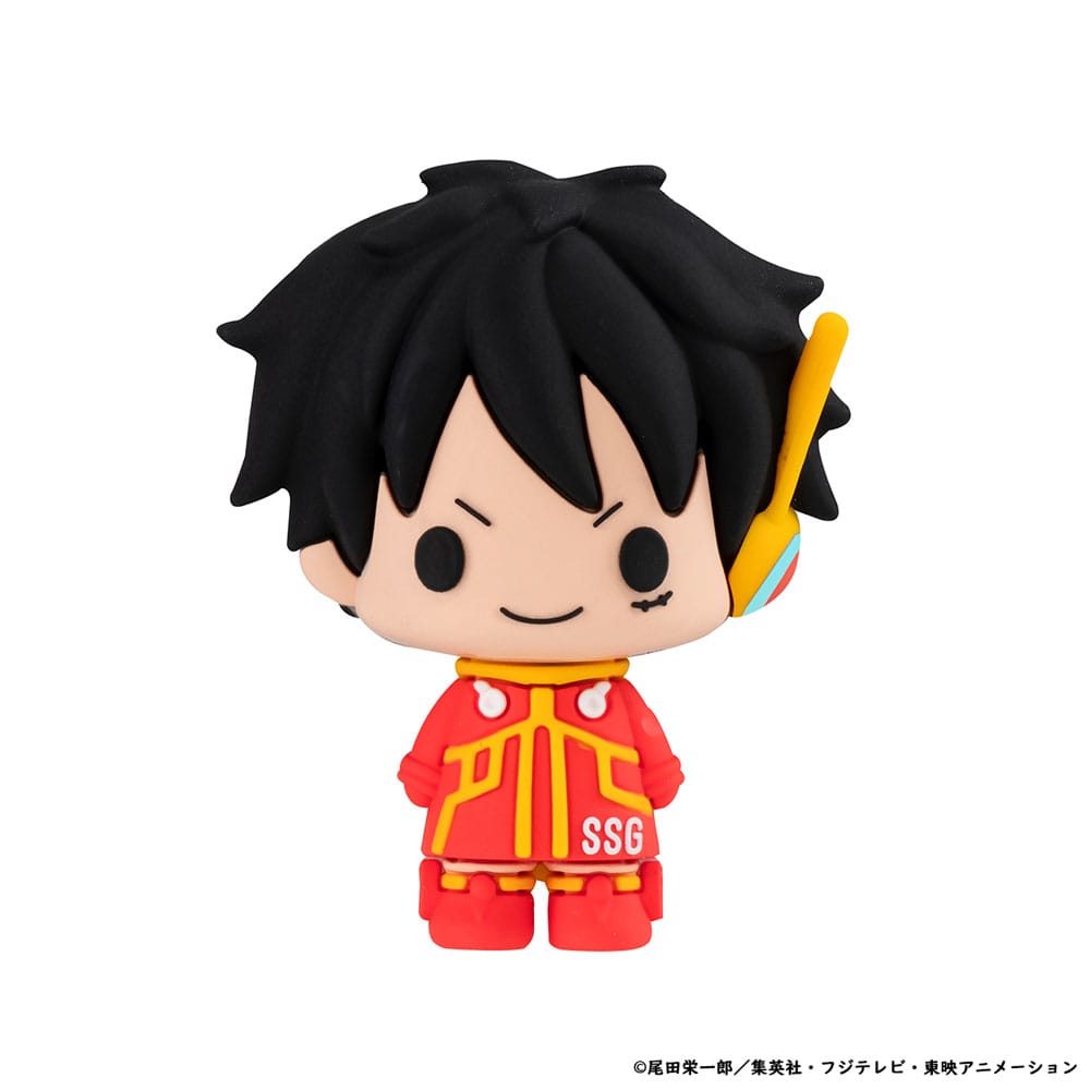 One Piece Chokorin Mascot Series Sammelfiguren 6er-Pack Egghead Ver. 5 cm Minifiguren Yokina