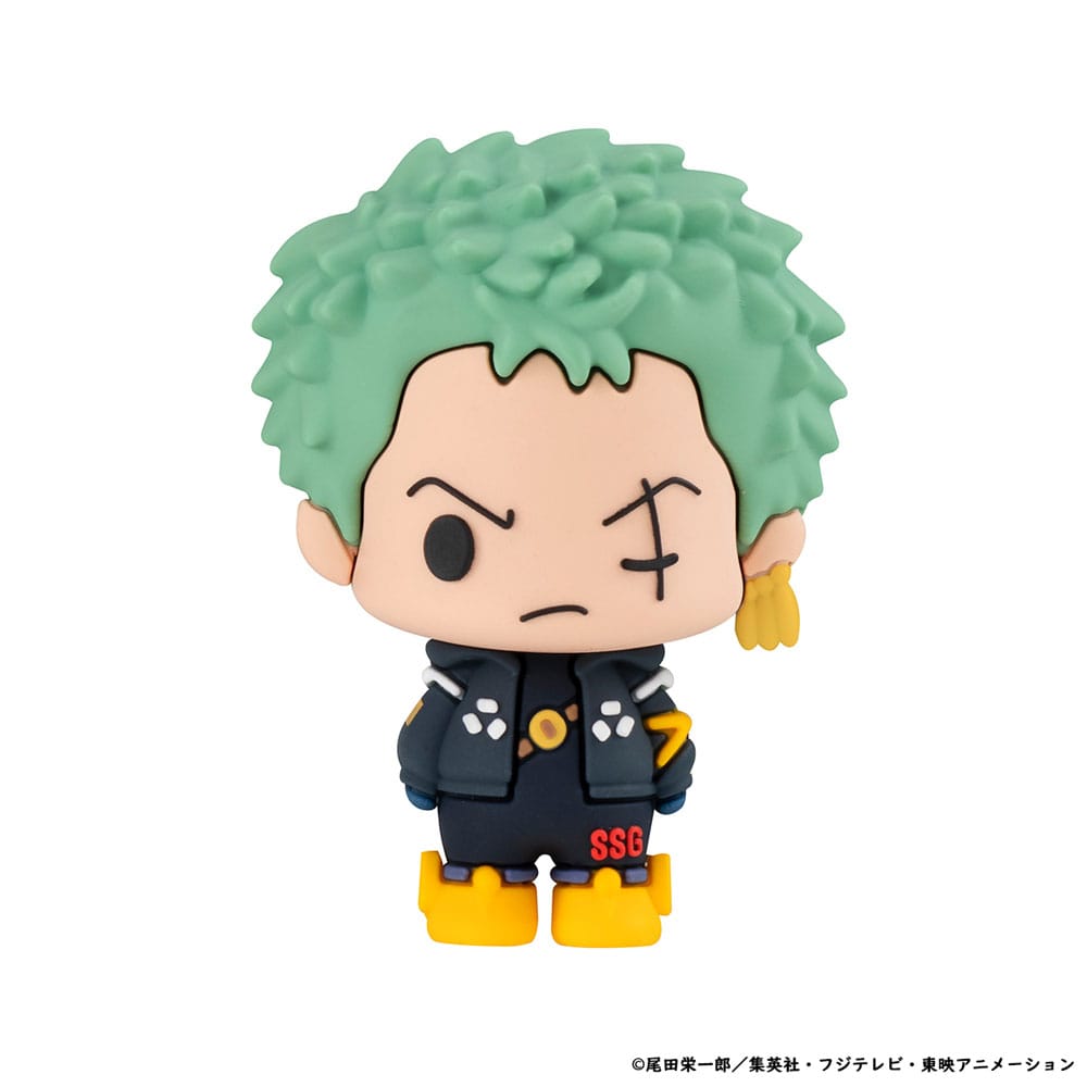 One Piece Chokorin Mascot Series Sammelfiguren 6er-Pack Egghead Ver. 5 cm Minifiguren Yokina