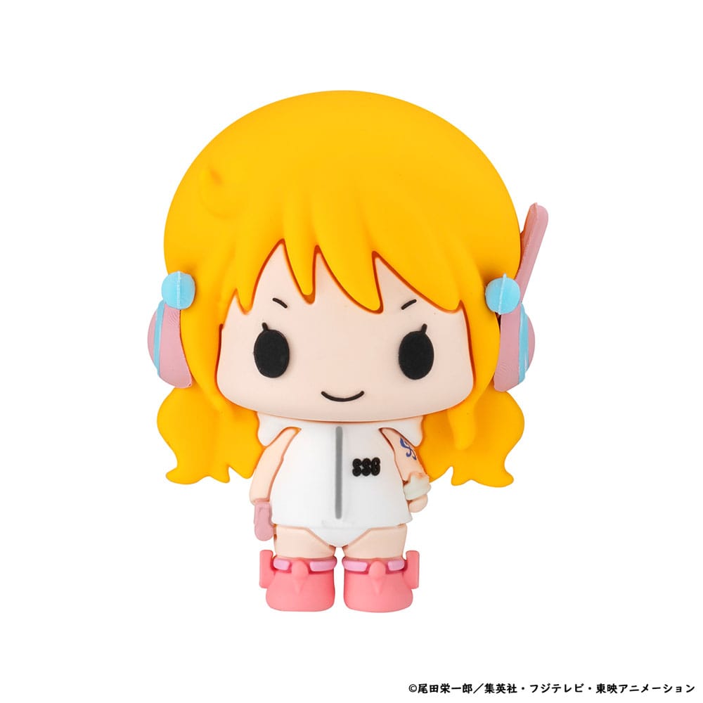 One Piece Chokorin Mascot Series Sammelfiguren 6er-Pack Egghead Ver. 5 cm Minifiguren Yokina