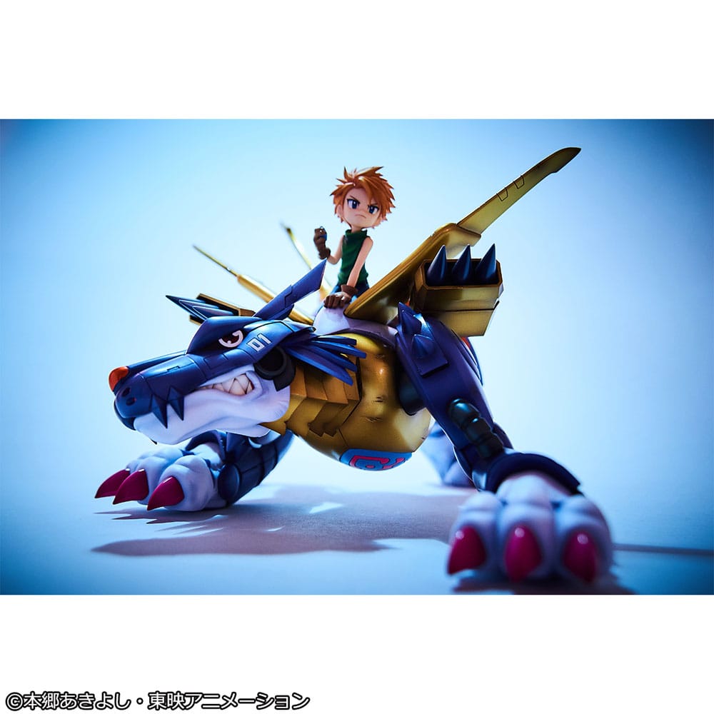Digimon Adventure Precious G.E.M. Serie PVC Statue Metal Garurumon & Ishida Yamato 30 cm Prizefiguren Yokina