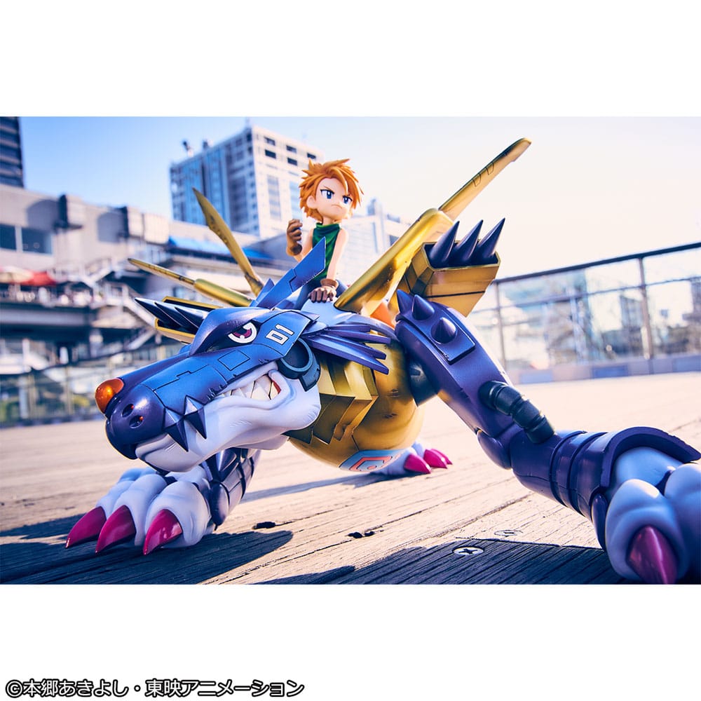 Digimon Adventure Precious G.E.M. Serie PVC Statue Metal Garurumon & Ishida Yamato 30 cm Prizefiguren Yokina