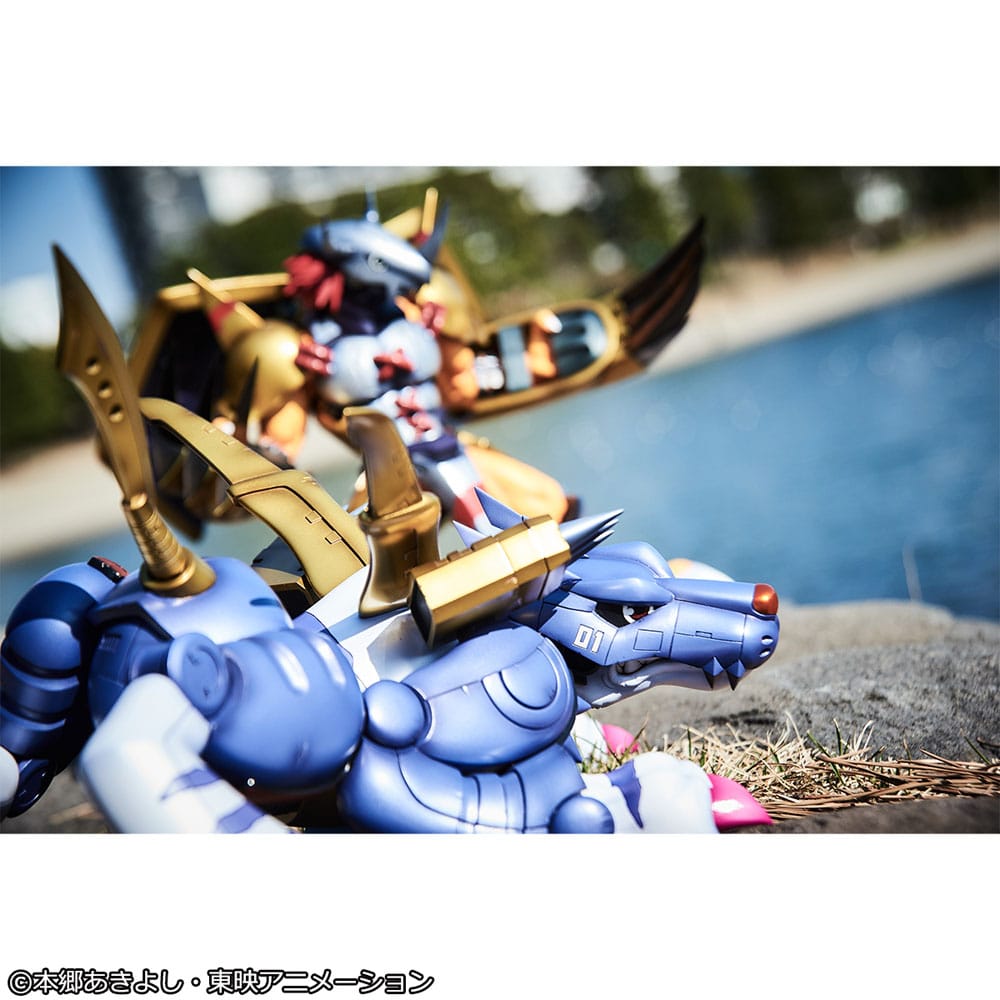 Digimon Adventure Precious G.E.M. Serie PVC Statue Metal Garurumon & Ishida Yamato 30 cm Prizefiguren Yokina
