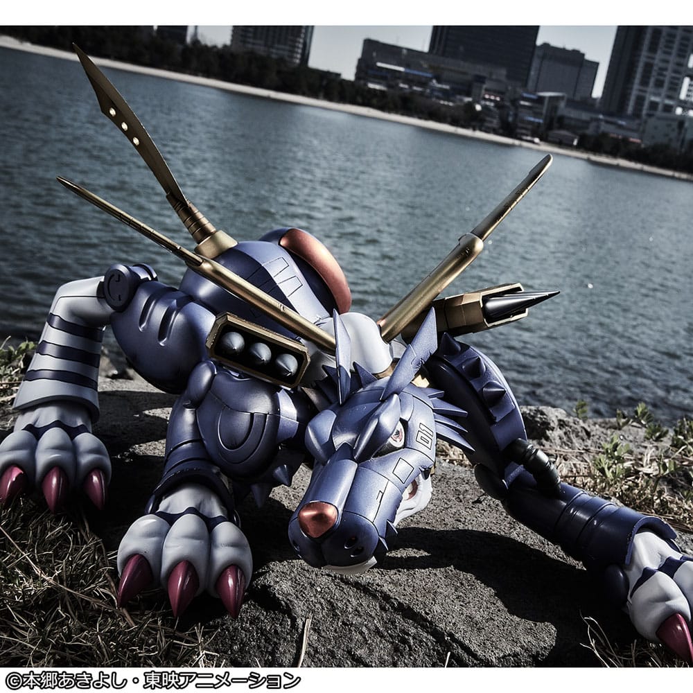 Digimon Adventure Precious G.E.M. Serie PVC Statue Metal Garurumon & Ishida Yamato 30 cm Prizefiguren Yokina