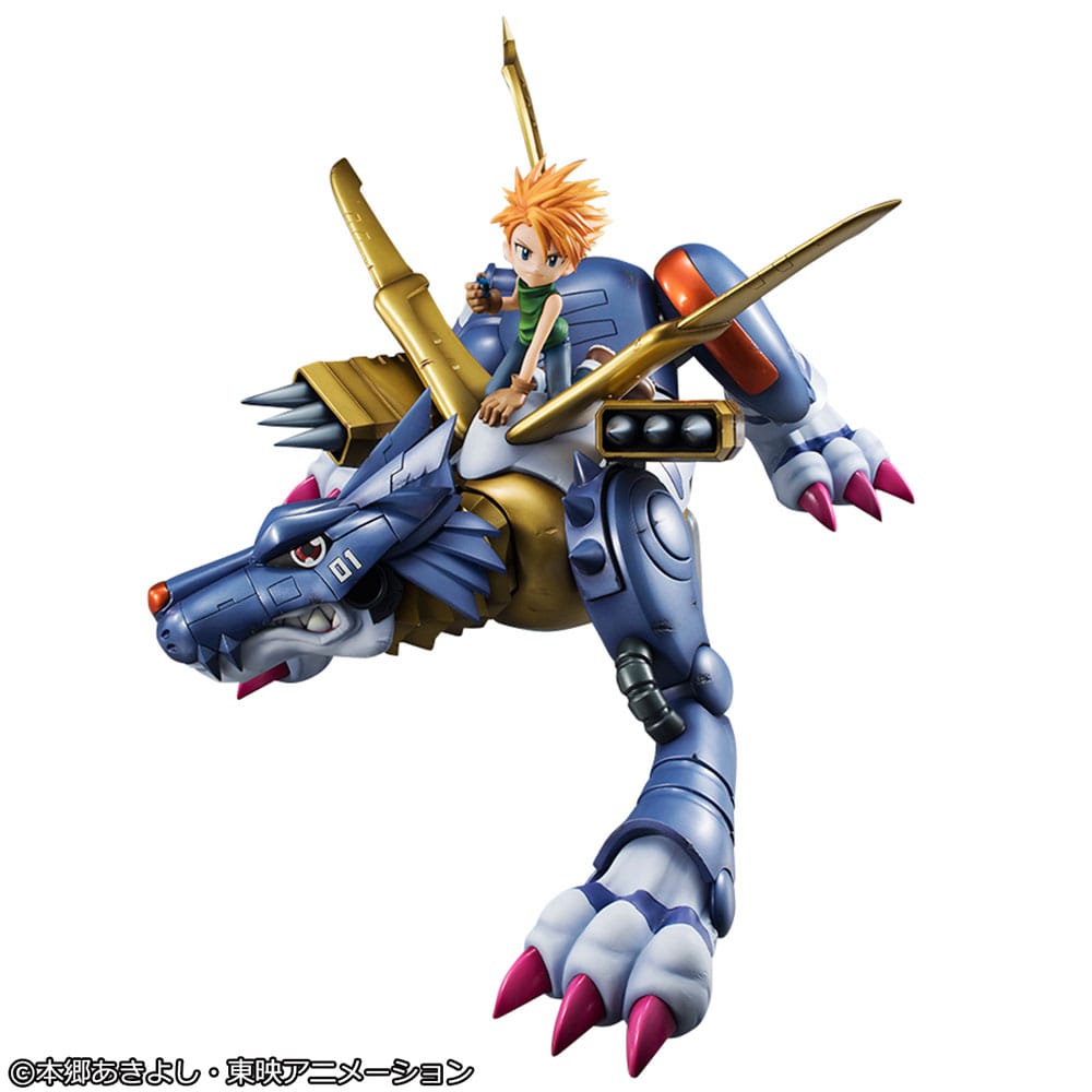 Digimon Adventure Precious G.E.M. Serie PVC Statue Metal Garurumon & Ishida Yamato 30 cm Prizefiguren Yokina