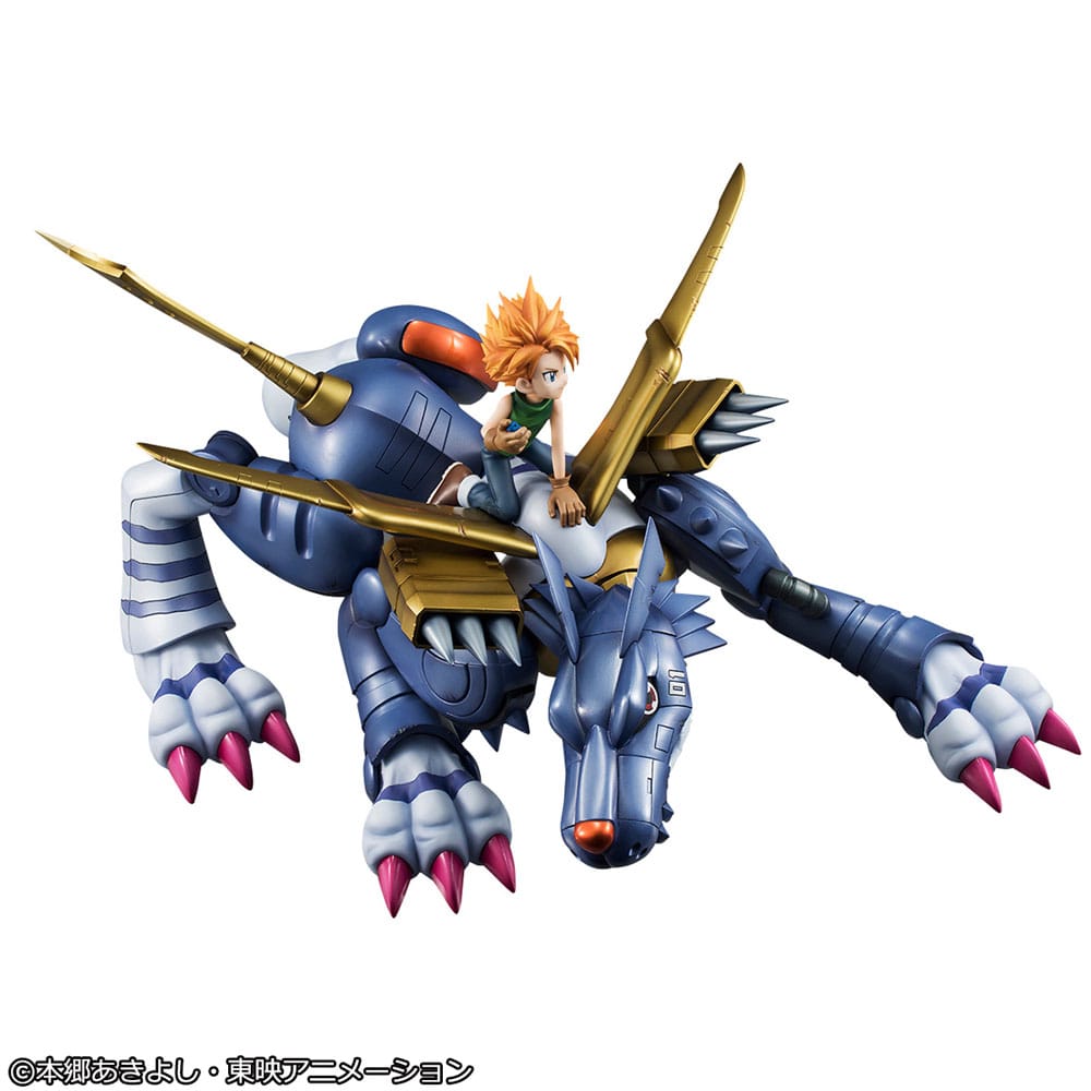 Digimon Adventure Precious G.E.M. Serie PVC Statue Metal Garurumon & Ishida Yamato 30 cm Prizefiguren Yokina