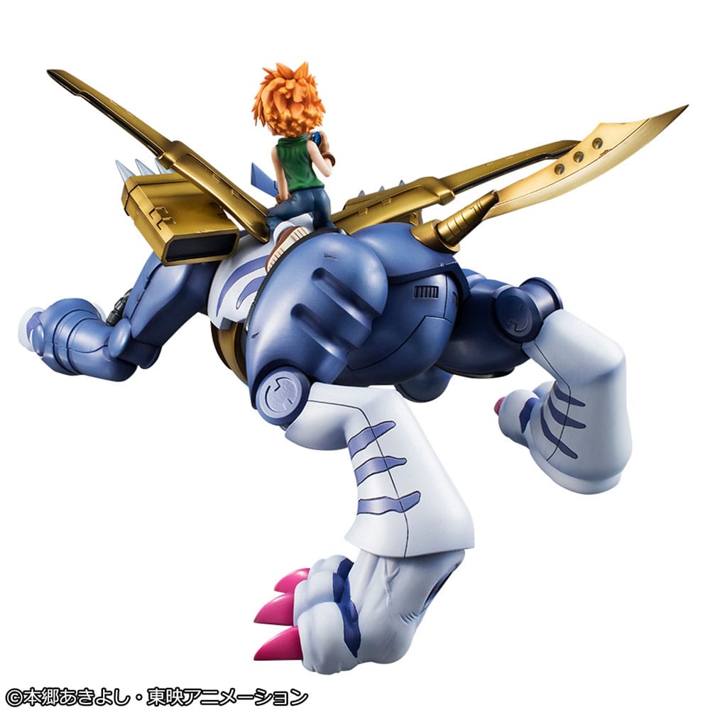 Digimon Adventure Precious G.E.M. Serie PVC Statue Metal Garurumon & Ishida Yamato 30 cm Prizefiguren Yokina