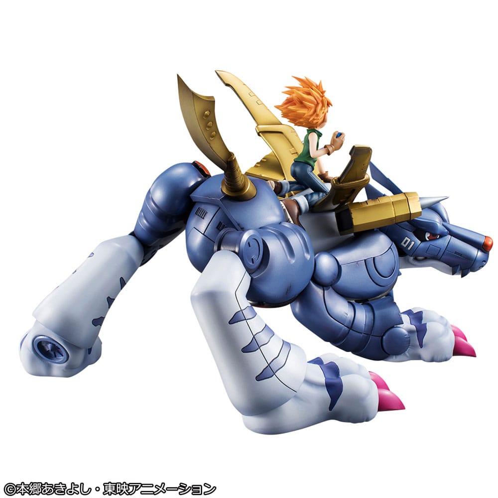 Digimon Adventure Precious G.E.M. Serie PVC Statue Metal Garurumon & Ishida Yamato 30 cm Prizefiguren Yokina