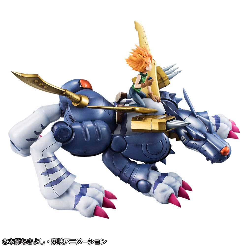 Digimon Adventure Precious G.E.M. Serie PVC Statue Metal Garurumon & Ishida Yamato 30 cm Prizefiguren Yokina