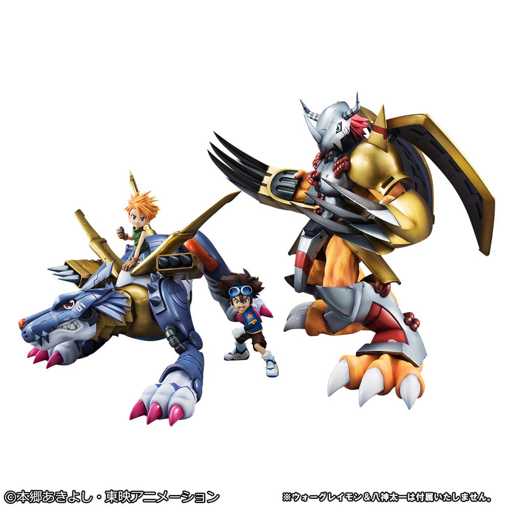 Digimon Adventure Precious G.E.M. Serie PVC Statue Metal Garurumon & Ishida Yamato 30 cm Prizefiguren Yokina