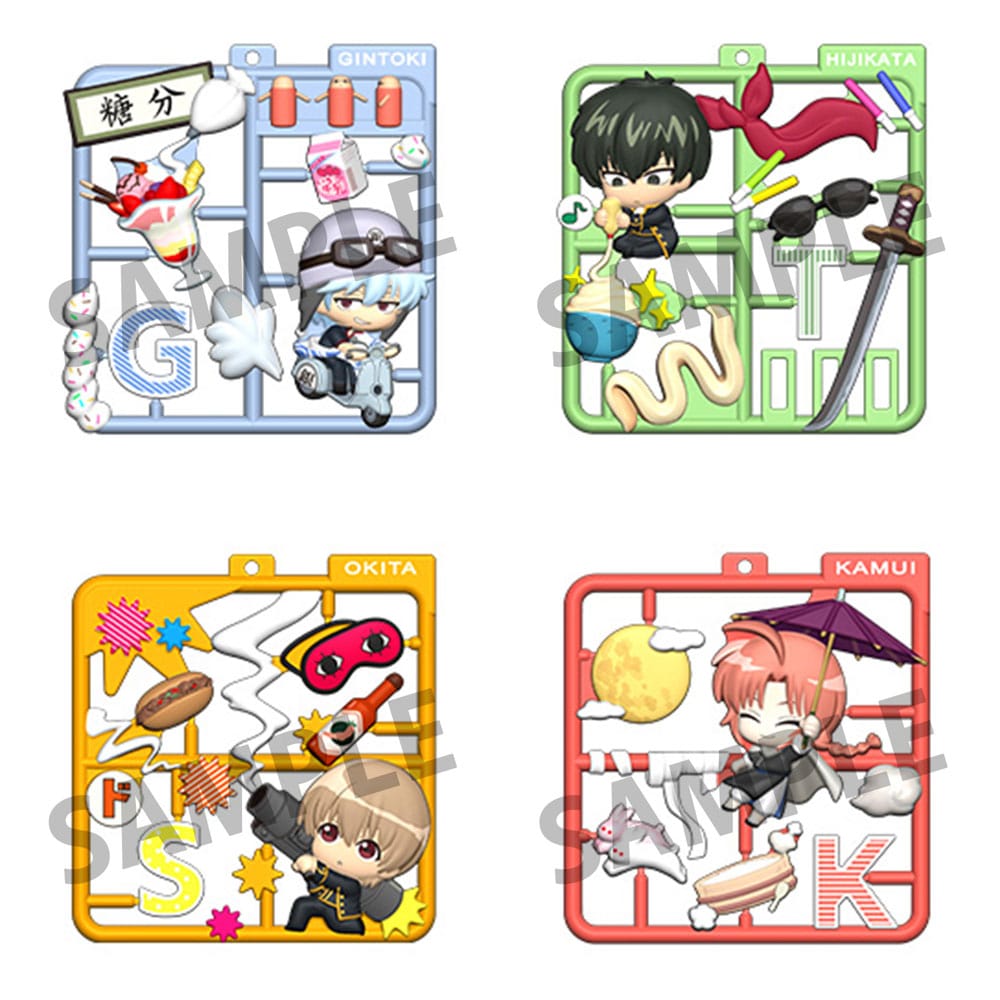 Gintama Plat Collection 4 Anhänger Schlüsselanhänger Yokina