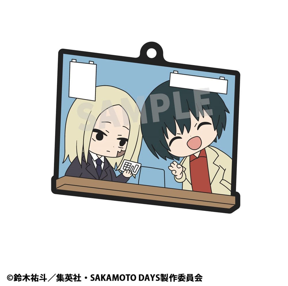 Sakamoto Days Rubber Mascot Buddycolle 6 Gummi-Anhänger Vol. 2 7 cm Schlüsselanhänger Yokina