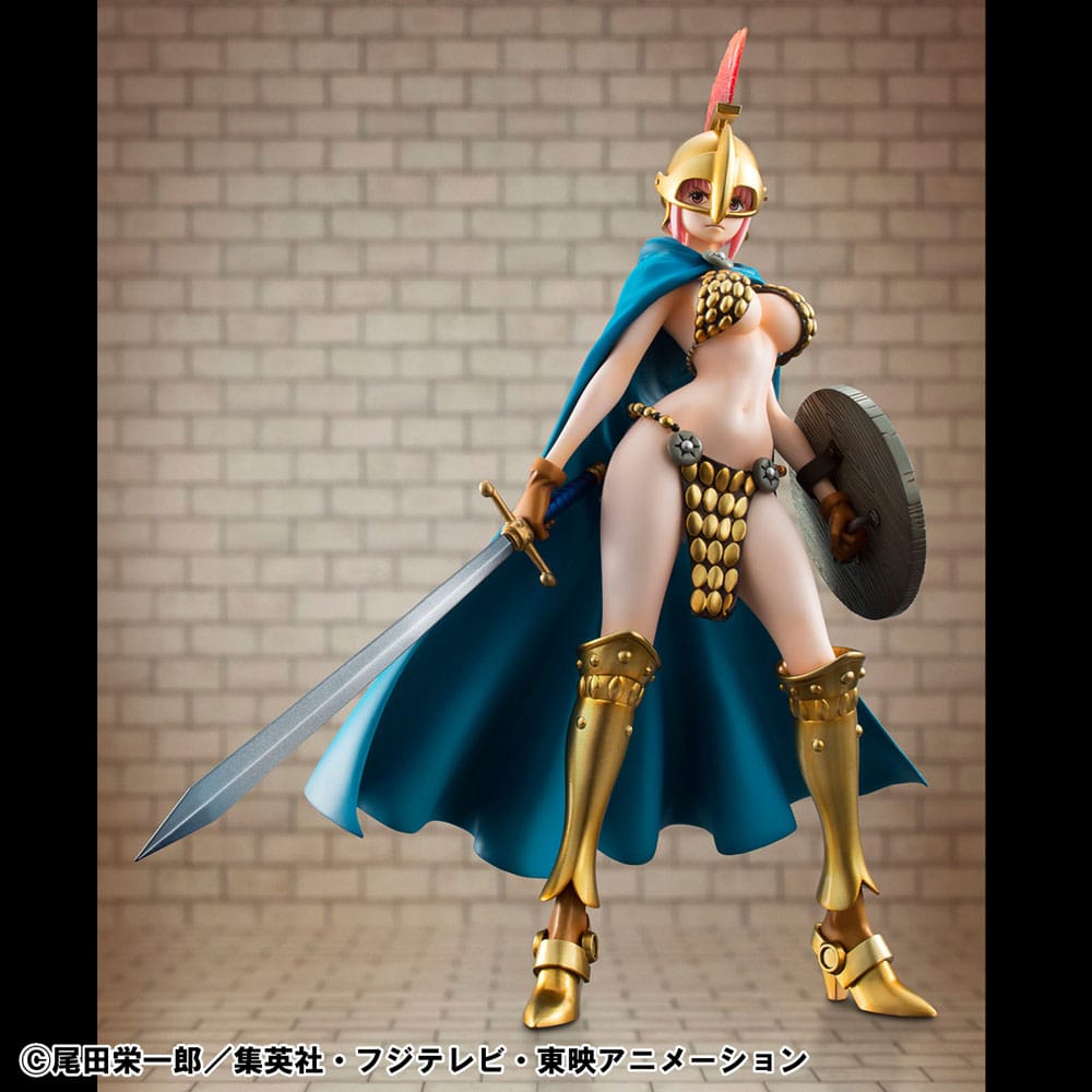 One Piece P.O.P PVC Statue Gladiator Rebecca Sailing Again Super Limited Reprint Ver. 22 cm Prizefiguren Yokina