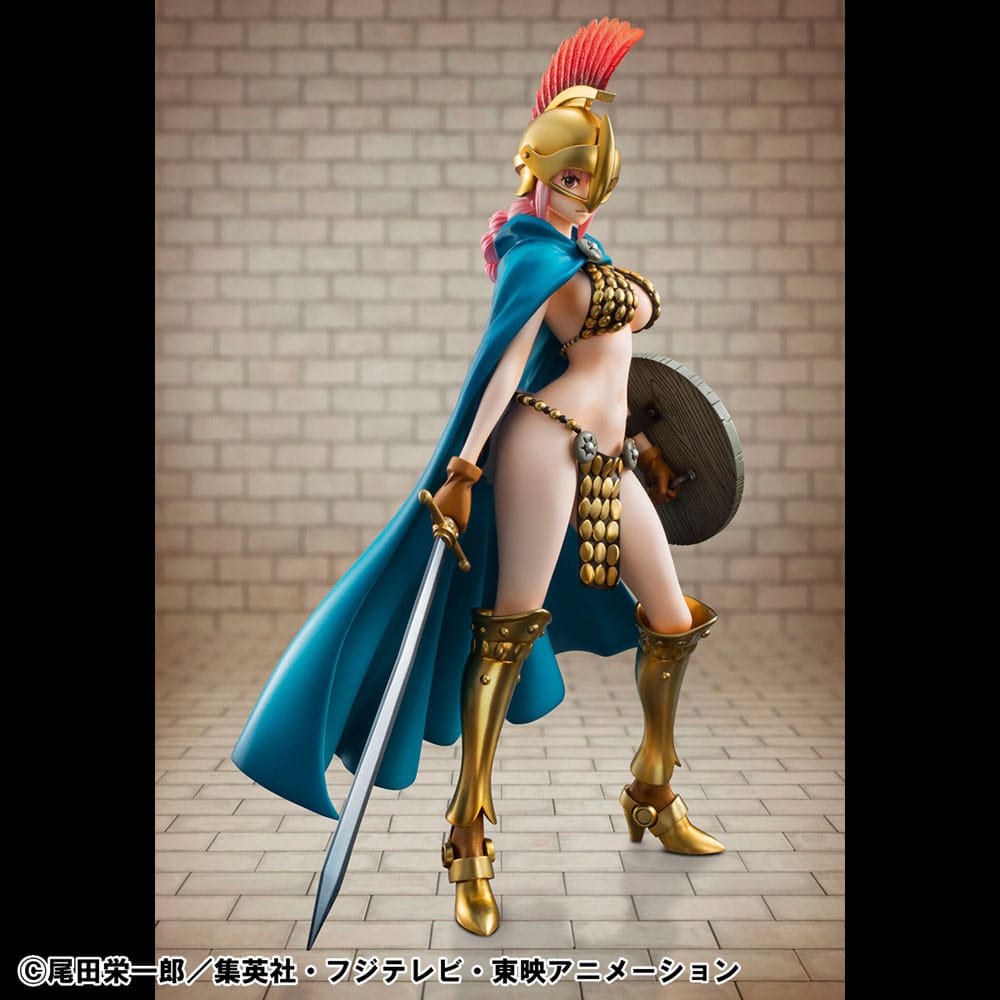 One Piece P.O.P PVC Statue Gladiator Rebecca Sailing Again Super Limited Reprint Ver. 22 cm Prizefiguren Yokina
