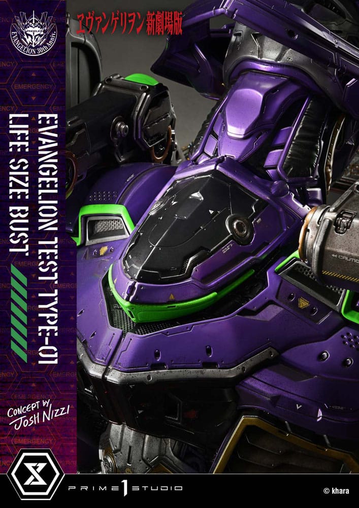 Neon Genesis Evangelion Büste 1/1 Test Type-01 (Concept by Josh Nizzi) Bonus Ver. 86 cm Scalefiguren Yokina