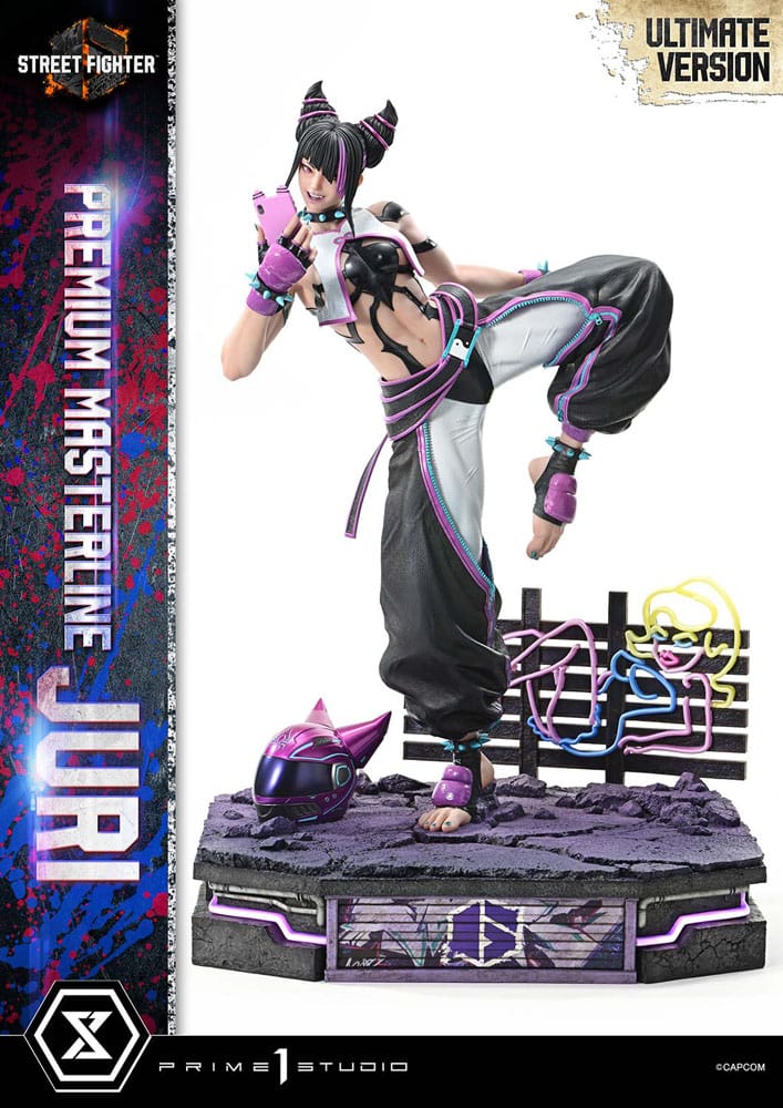 Street Fighter 6 Premium Masterline Series Statue 1/4 Juri Ultimate Bonus Version 58 cm Scalefiguren Yokina