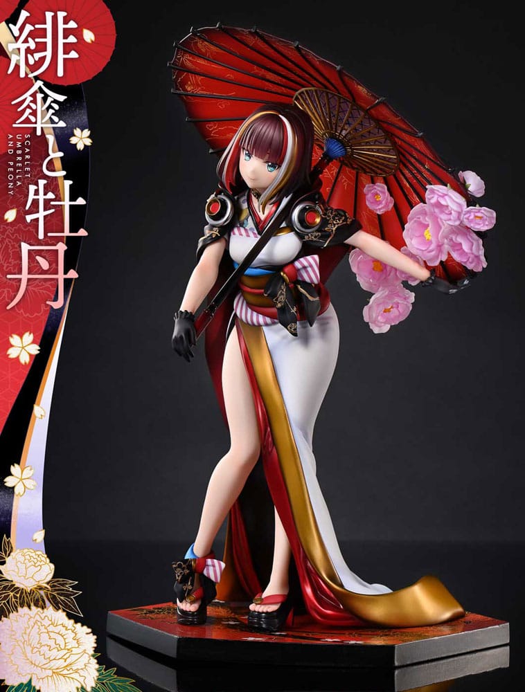 Original Illustration by Fuzichoco Prisma Wing PVC Statue 1/7 Scarlet Umbrella And Peony 28 cm Scalefiguren Yokina