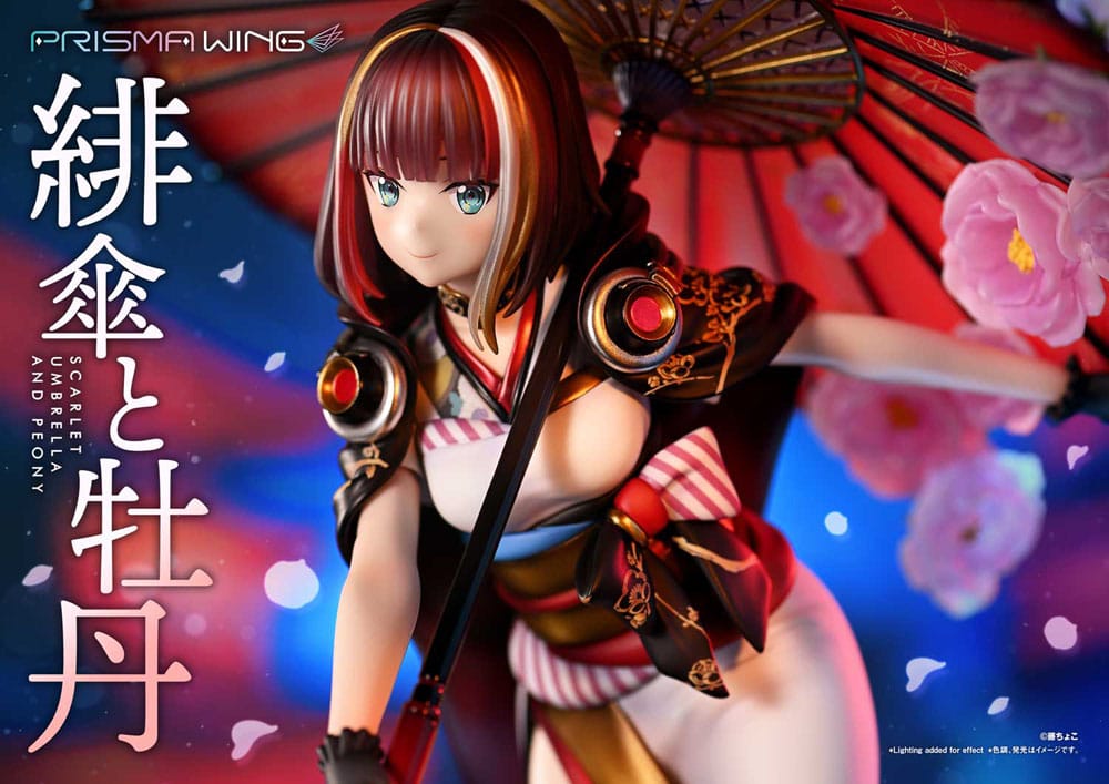 Original Illustration by Fuzichoco Prisma Wing PVC Statue 1/7 Scarlet Umbrella And Peony 28 cm Scalefiguren Yokina