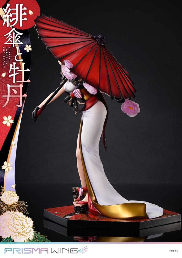 Original Illustration by Fuzichoco Prisma Wing PVC Statue 1/7 Scarlet Umbrella And Peony 28 cm Scalefiguren Yokina