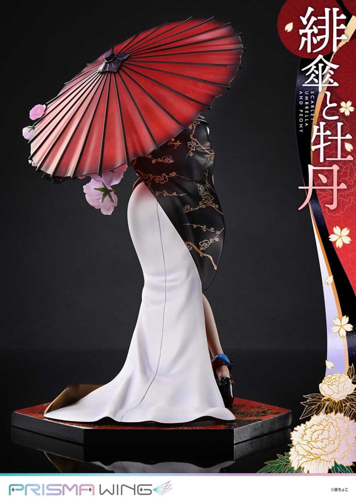 Original Illustration by Fuzichoco Prisma Wing PVC Statue 1/7 Scarlet Umbrella And Peony 28 cm Scalefiguren Yokina