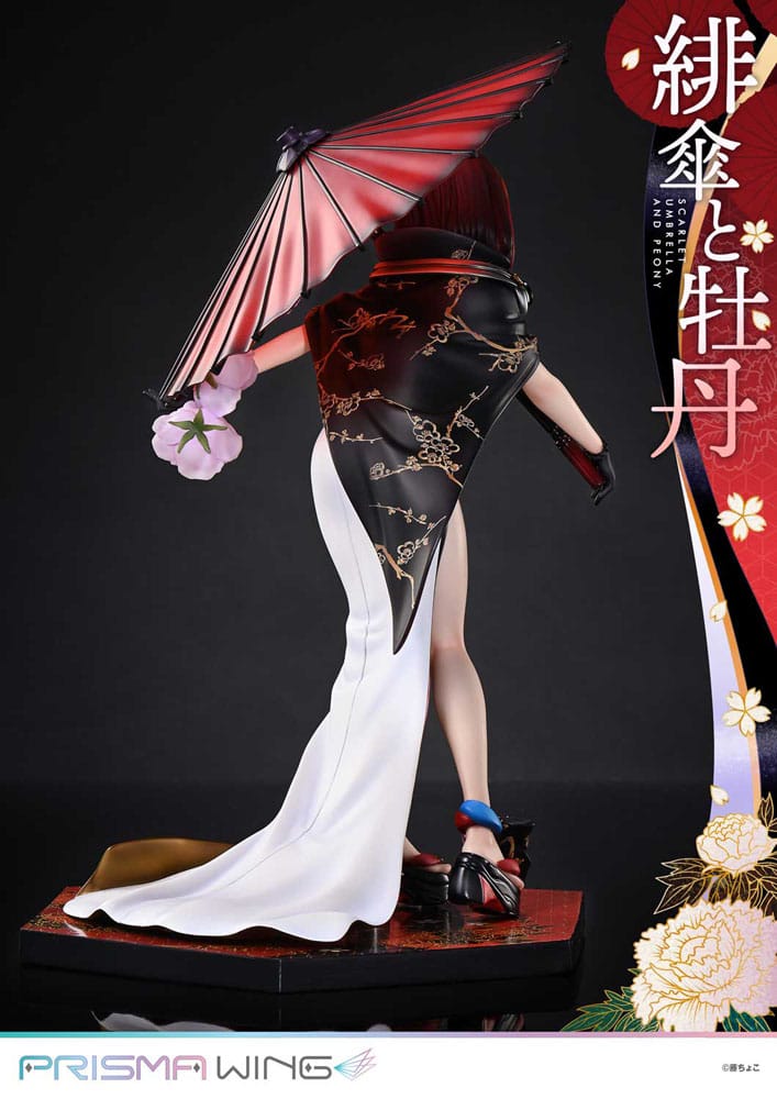 Original Illustration by Fuzichoco Prisma Wing PVC Statue 1/7 Scarlet Umbrella And Peony 28 cm Scalefiguren Yokina