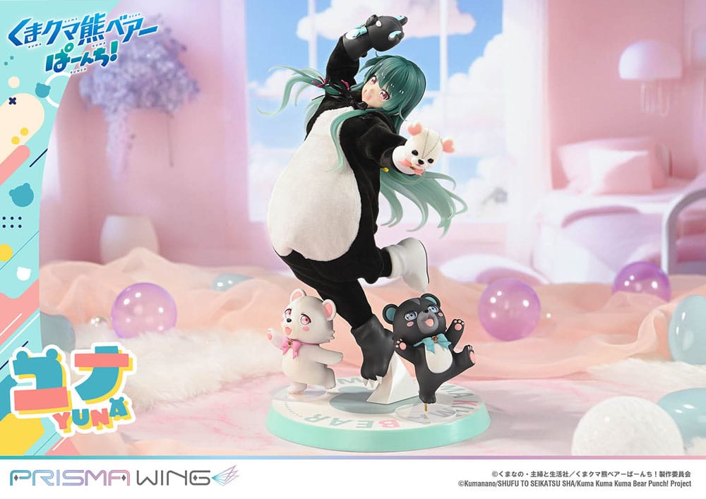 Kuma Kuma Kuma Bear Punch! Prisma Wing PVC Statue 1/7 Yuna 28 cm Scalefiguren Yokina