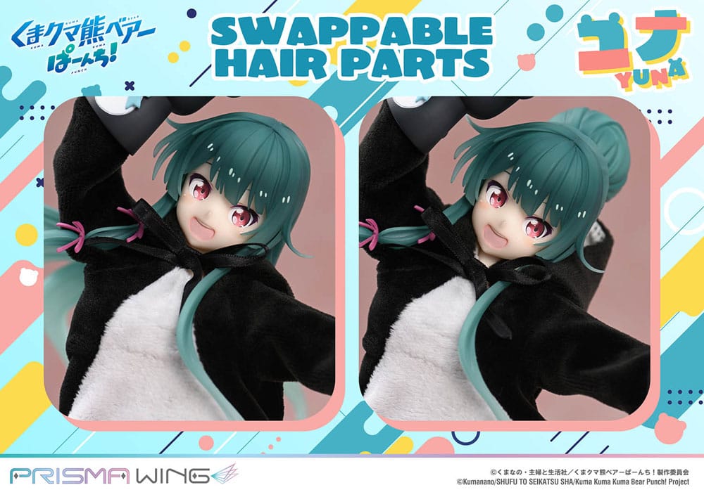Kuma Kuma Kuma Bear Punch! Prisma Wing PVC Statue 1/7 Yuna 28 cm Scalefiguren Yokina