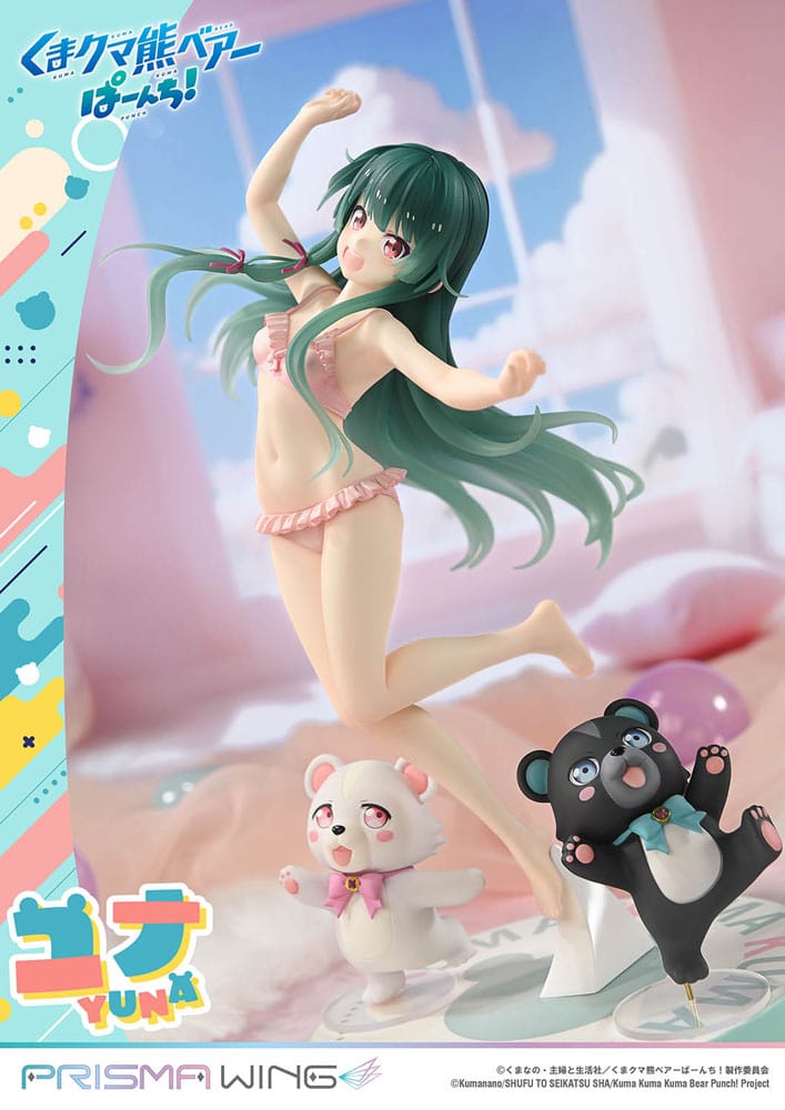 Kuma Kuma Kuma Bear Punch! Prisma Wing PVC Statue 1/7 Yuna 28 cm Scalefiguren Yokina