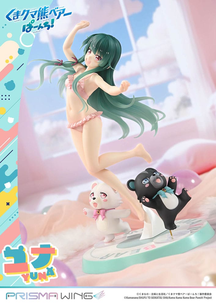 Kuma Kuma Kuma Bear Punch! Prisma Wing PVC Statue 1/7 Yuna 28 cm Scalefiguren Yokina
