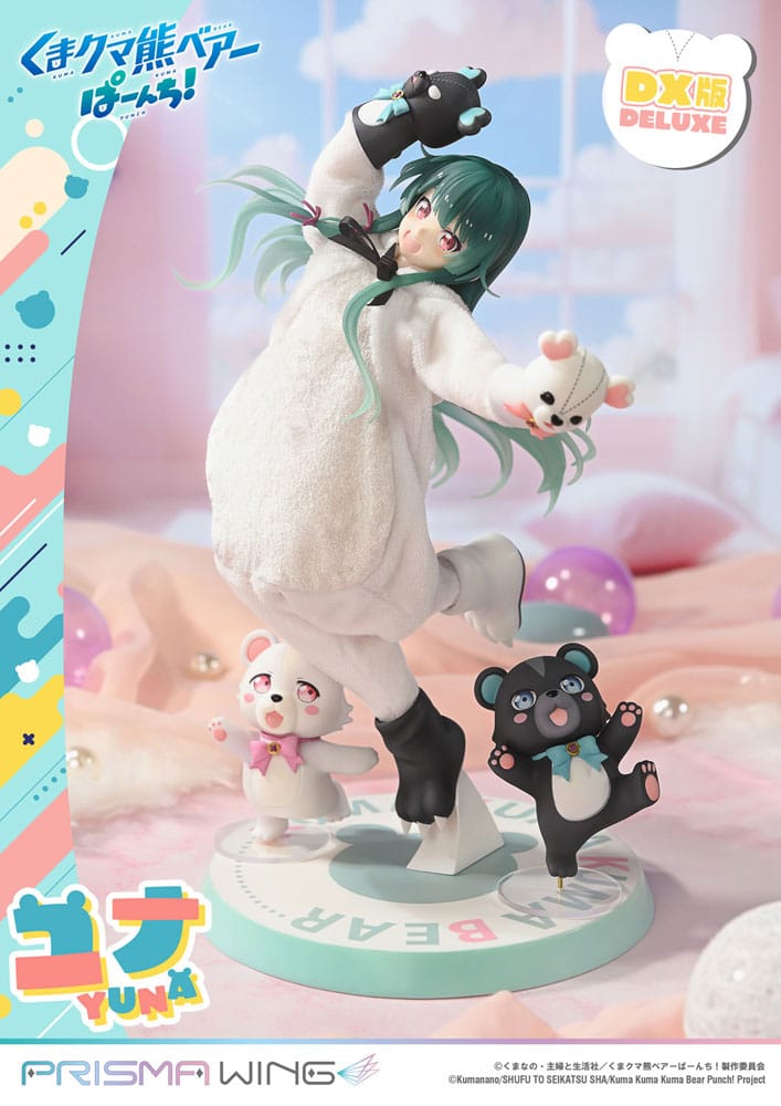 Kuma Kuma Kuma Bear Punch! Prisma Wing PVC Statue 1/7 Yuna Deluxe Version 28 cm Scalefiguren Yokina
