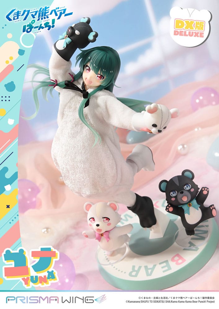 Kuma Kuma Kuma Bear Punch! Prisma Wing PVC Statue 1/7 Yuna Deluxe Version 28 cm Scalefiguren Yokina