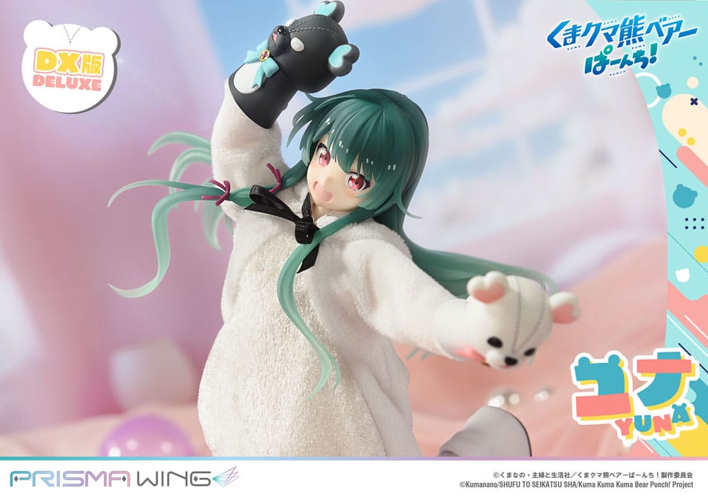 Kuma Kuma Kuma Bear Punch! Prisma Wing PVC Statue 1/7 Yuna Deluxe Version 28 cm Scalefiguren Yokina