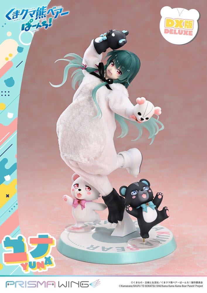 Kuma Kuma Kuma Bear Punch! Prisma Wing PVC Statue 1/7 Yuna Deluxe Version 28 cm Scalefiguren Yokina