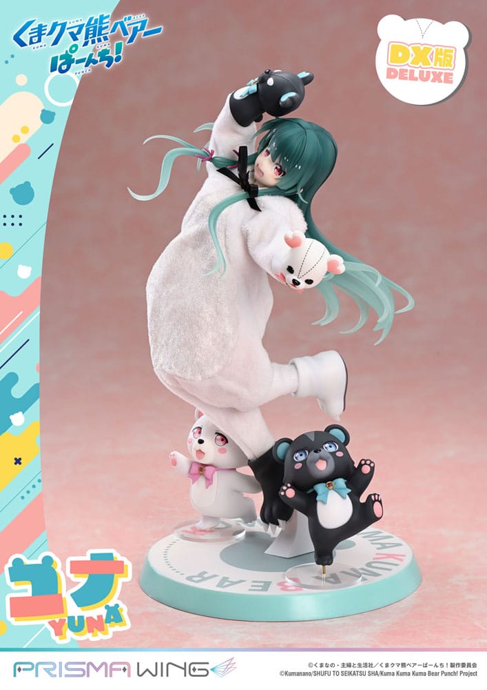 Kuma Kuma Kuma Bear Punch! Prisma Wing PVC Statue 1/7 Yuna Deluxe Version 28 cm Scalefiguren Yokina