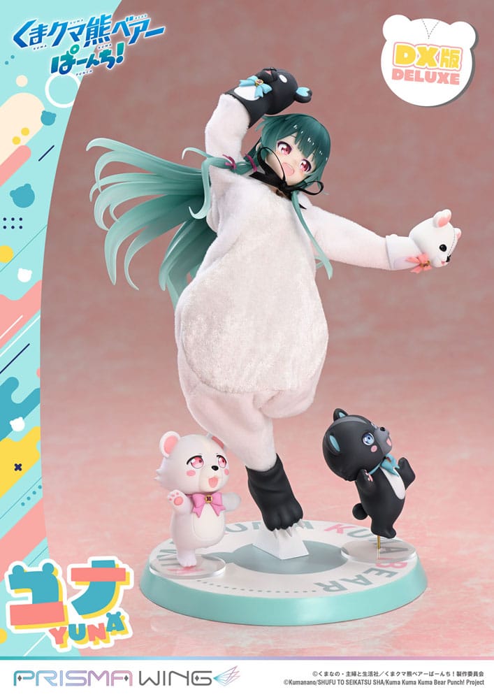 Kuma Kuma Kuma Bear Punch! Prisma Wing PVC Statue 1/7 Yuna Deluxe Version 28 cm Scalefiguren Yokina