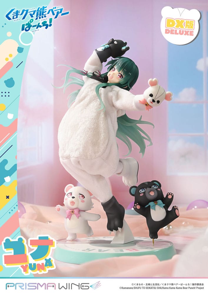 Kuma Kuma Kuma Bear Punch! Prisma Wing PVC Statue 1/7 Yuna Deluxe Version 28 cm Scalefiguren Yokina