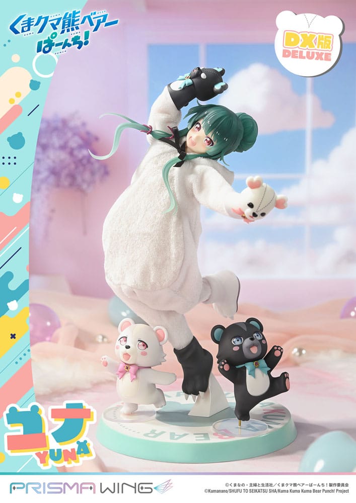 Kuma Kuma Kuma Bear Punch! Prisma Wing PVC Statue 1/7 Yuna Deluxe Version 28 cm Scalefiguren Yokina